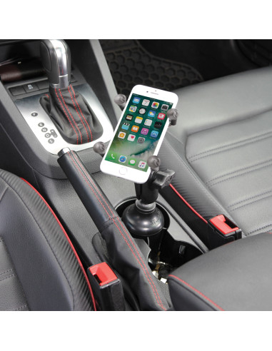 RAM® X-Grip® Phone Mount with RAM® StubbyT Cup Holder Base