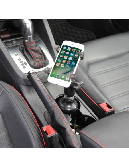 RAM® X-Grip® Phone Mount with RAM® StubbyT Cup Holder Base