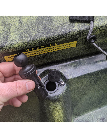 RAM® Wedge Ball Adapter for Scotty and Hobie Sail Port Base - B Size