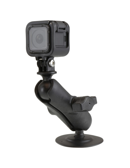 RAM® Flex Adhesive Double Ball Mount with Action Camera Adapter