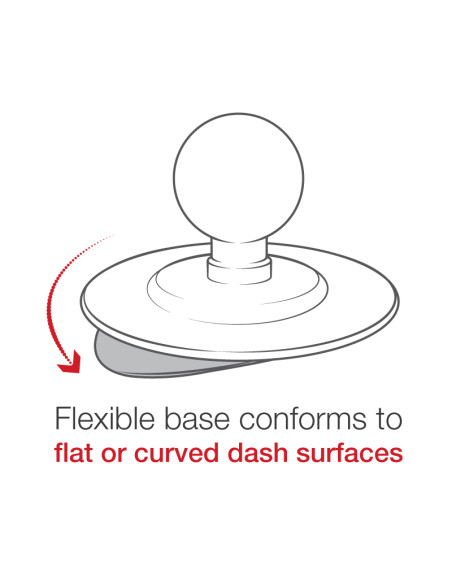 RAM® Aqua Box® Pro 20 Mount with Flex Adhesive Base