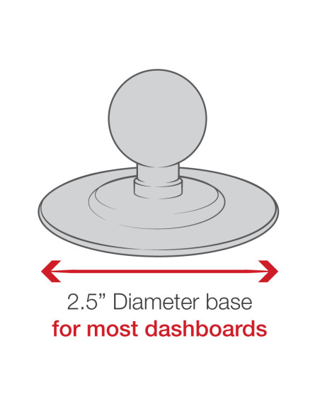 RAM® Flex Adhesive Double Ball Mount for Garmin nuvi 220 + More