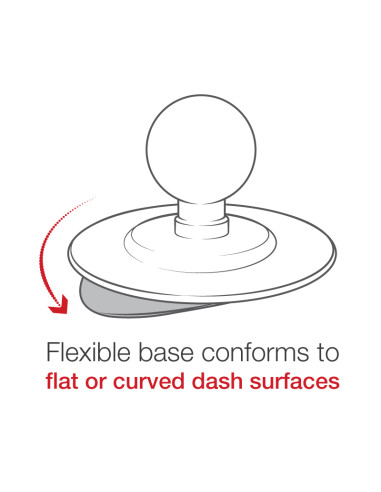 RAM® EZ-Roll'rT with Flex Adhesive Mount for Garmin eTrex 30 + More