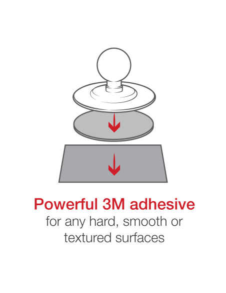 RAM® X-Grip® with Flex Adhesive Base for 7"-8" Tablets