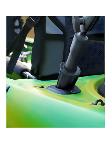 RAM® Press-N-Lock Ball Base with 12" Long Tube - B Size