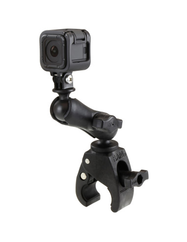 RAM® Tough-ClawT Double Ball Mount with Universal Action Camera Adapter