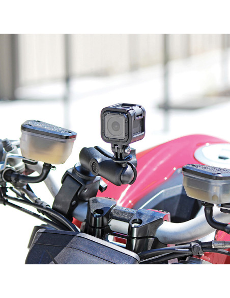 RAM® Tough-ClawT Double Ball Mount with Universal Action Camera Adapter