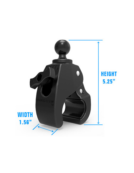 RAM® Tough-ClawT Medium Clamp Mount with Composite Diamond Plate RAM® Tough-ClawT Medium Clamp Mount with Composite Diamond Plate