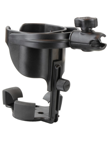 RAM® Level CupT XL 32oz Drink Holder with Large Strap Clamp Base