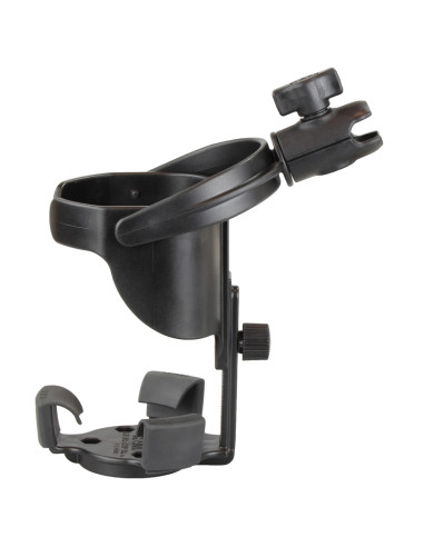 RAM® Level CupT XL 32oz Drink Holder with Large Strap Clamp Base