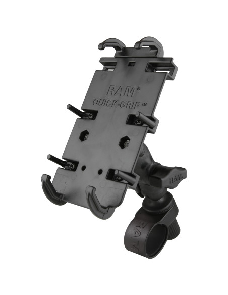 RAM® Quick-GripT XL Phone Mount with RAM® Tough-StrapT Handlebar Base