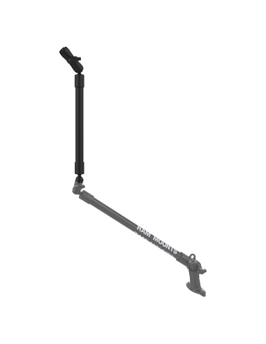 RAM® 18" PVC Pipe Extension with Ball Ends & Double Socket Arm