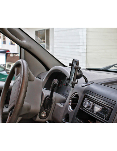 RAM® X-Grip® Phone Holder with Lil BuddyT Adhesive Dash Mount