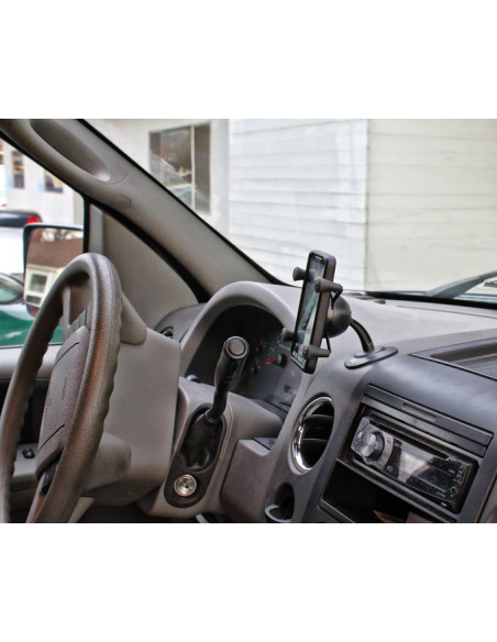 RAM® X-Grip® Phone Holder with Lil BuddyT Adhesive Dash Mount