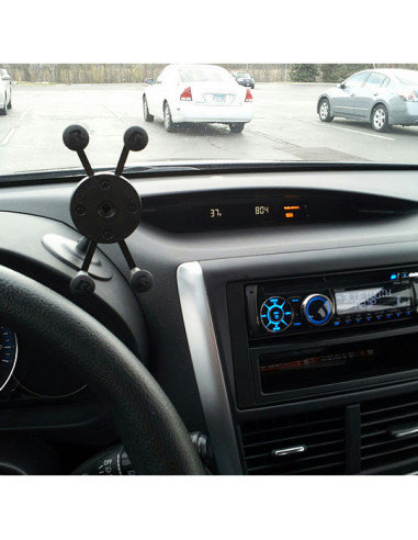 RAM® X-Grip® Phone Holder with Lil BuddyT Adhesive Dash Mount