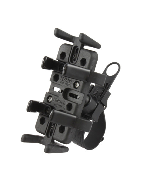 RAM® Finger-GripT Universal Holder with RAM® EZ-StrapT Rail Mount
