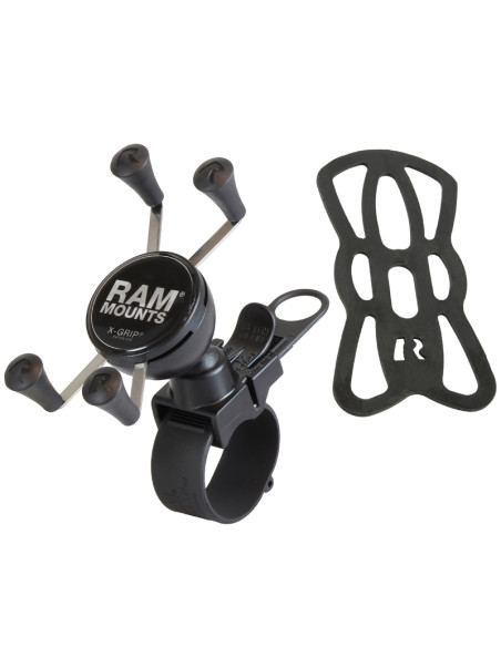 RAM® X-Grip® Phone Mount with RAM® EZ-StrapT Rail Mount