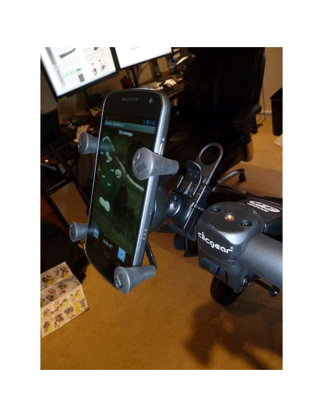 RAM® X-Grip® Phone Mount with RAM® EZ-StrapT Rail Mount