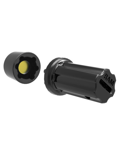 RAM® Pin-LockT 6-Pin Security Nut for D & E Size Socket Arms