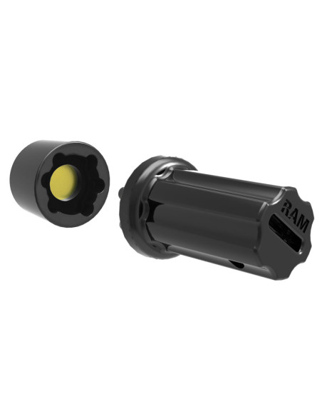 RAM® Pin-LockT 6-Pin Security Nut for D & E Size Socket Arms