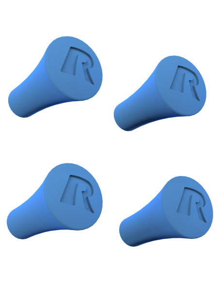 RAM® X-Grip® Blue Rubber Cap 4-Pack