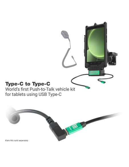 GDS® Uni-ConnT Klein VALOR PTT Vehicle Bundle for Samsung Tab Active5