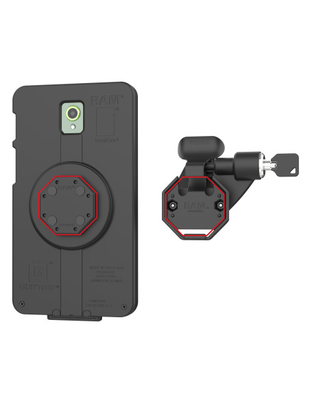 RAM® Right Locking Holder for Tablets with GDS® Uni-ConnT Button