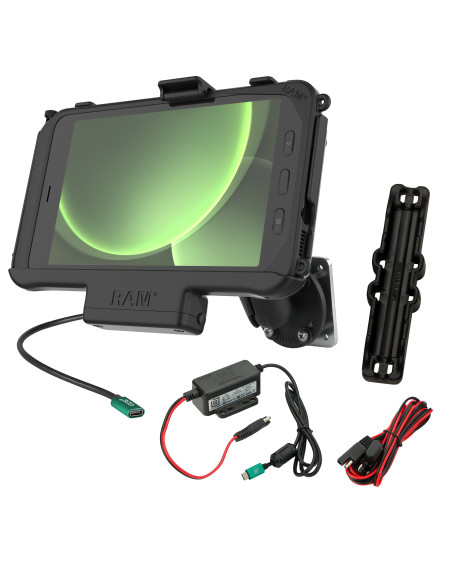 RAM® EZ-Roll'rT USB-C Powered Mount for Samsung Tab Active5 & 3 RAM® EZ-Roll'rT USB-C Powered Mount for Samsung Tab Active5 & 3