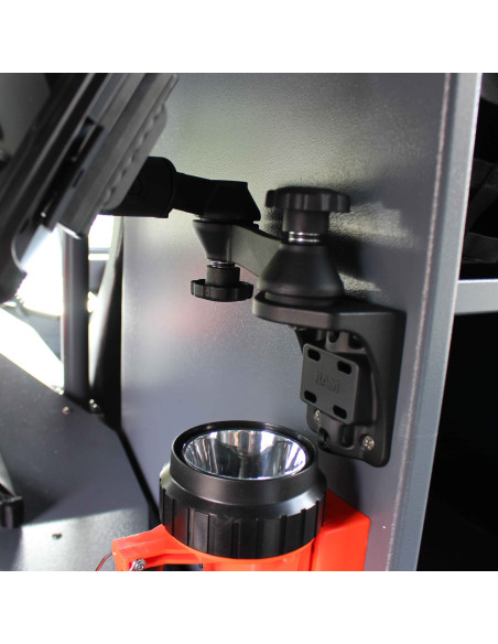 RAM® Vertical 12" Swing Arm Mount with Swivel Socket Arm