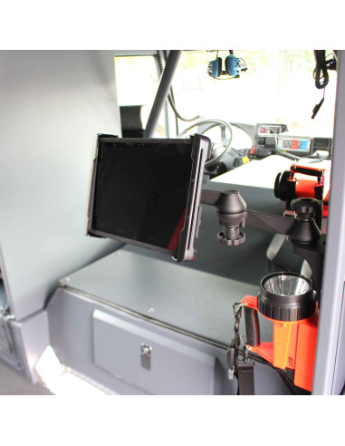 RAM® Vertical 12" Swing Arm Mount with Swivel Socket Arm