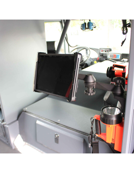 RAM® Vertical 12" Swing Arm Mount with Swivel Socket Arm