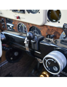 RAM® Large Strap Hose Clamp Base for Beechcraft Bonanza Airplanes 2