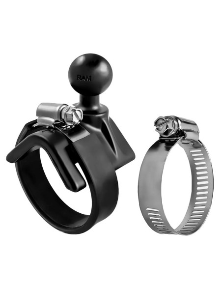 RAM® Strap Hose Clamp Ball Base 1" - 2.1" RAM® Strap Hose Clamp Ball Base 1" - 2.1"