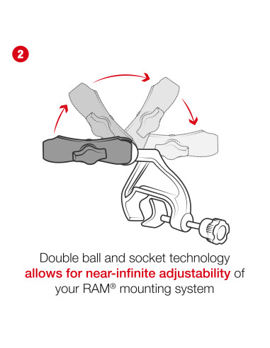 RAM® Yoke Clamp Mount for Apple iPad mini (A17 Pro) & mini 6