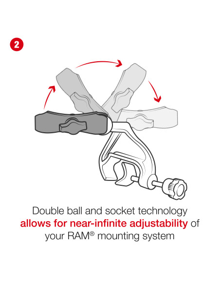 RAM® Yoke Clamp Mount for Apple iPad mini (A17 Pro) & mini 6