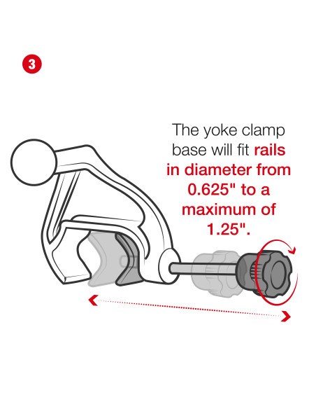 RAM® Yoke Clamp Mount for Apple iPad mini (A17 Pro) & mini 6