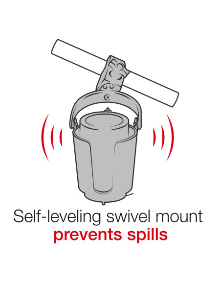 RAM® Level CupT 16oz Drink Holder with RAM® Tough-ClawT Mount