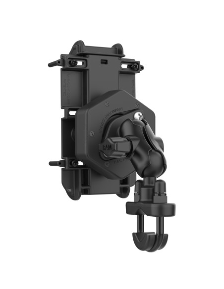 RAM® Quick-GripT XL Phone Mount with Vibe-SafeT & U-Bolt Base - Short