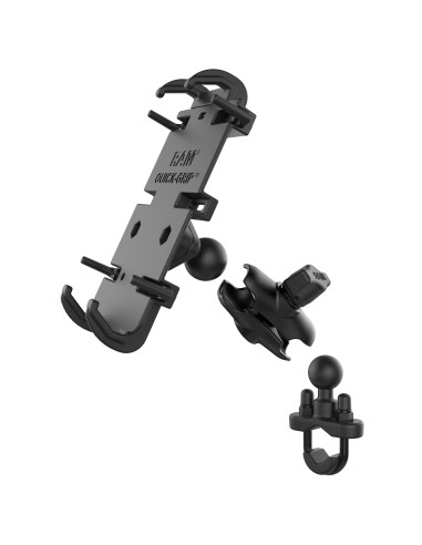 RAM® Quick-GripT XL Phone Mount with Handlebar U-Bolt Base - Short