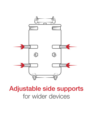 RAM® Quick-GripT XL Phone Mount with Handlebar U-Bolt Base - Short