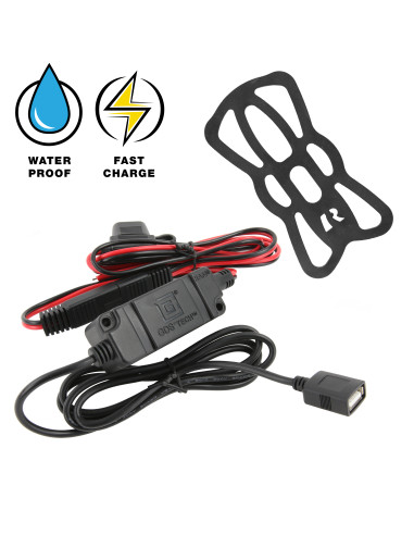 RAM® Tough-ChargeT 15W Waterproof Wireless Charging Motorcycle Mount