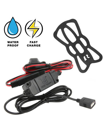 RAM® Tough-ChargeT 15W Waterproof Wireless Charging Motorcycle Mount