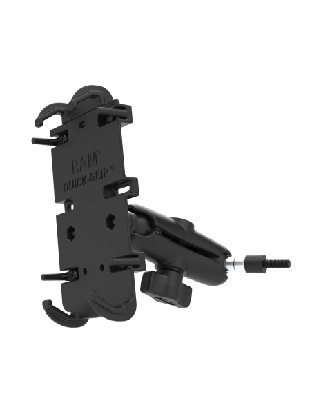 RAM® Quick-GripT XL Phone Mount with Grab Handle & A-Pillar M6 Bolt Base