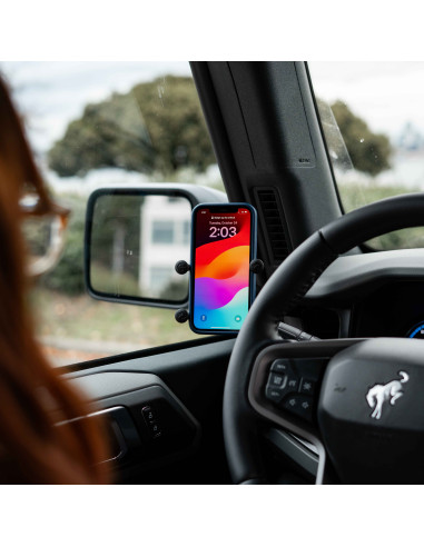 RAM® X-Grip® Phone Mount with Grab Handle & A-Pillar M6 Bolt Base