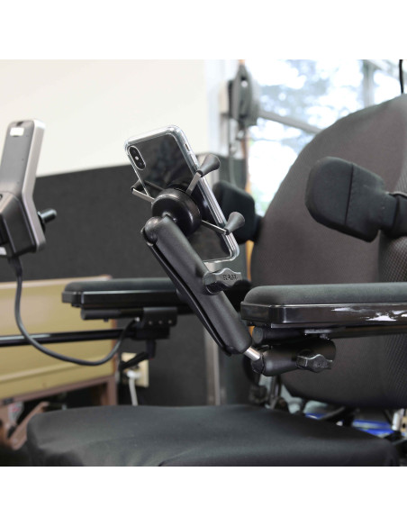 RAM® X-Grip® Phone Mount for Wheelchair Armrests