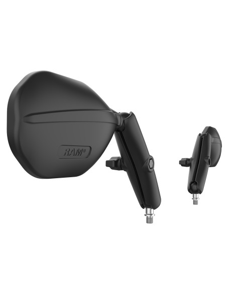 RAM® Tough-MirrorT Kit with M10-1.25 Bases - Long Arm