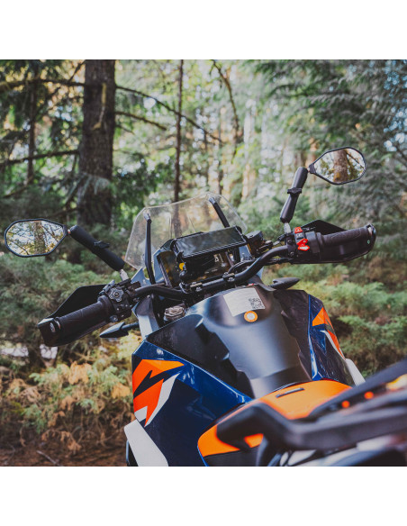 RAM® Tough-MirrorT Kit with M10-1.25 Bases + Reverse Adapter - Long Arm