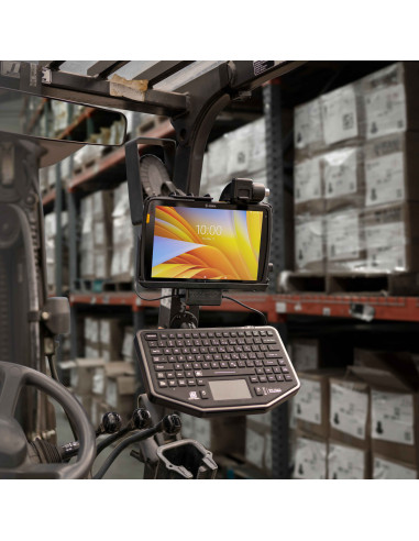 RAM® Universal Forklift Post Mount with Round Plate & Accessory Option