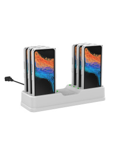 RAM® 6-Port Dock for XCover7, 7 Pro & 6 Pro with OEM or RAM® SkinT Gray