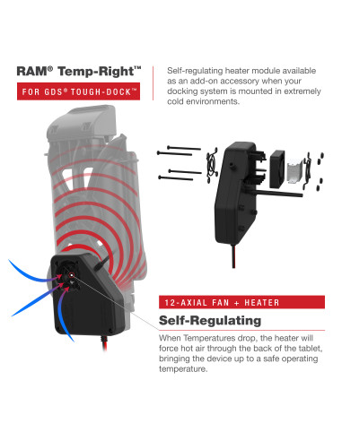 RAM® Temp-RightT Dock Heating Module for GDS® Tough-DockT